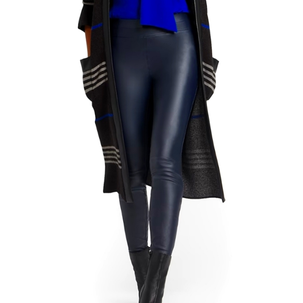 Faux leather pants